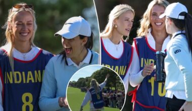 Sophie Cunningham hits awful pro-am tee shot, Caitlin Clark lets her hear it