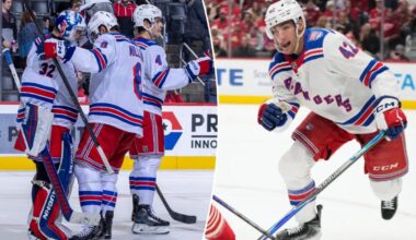 Noah Laba delivers in Michigan homecoming to help Rangers beat Red Wings