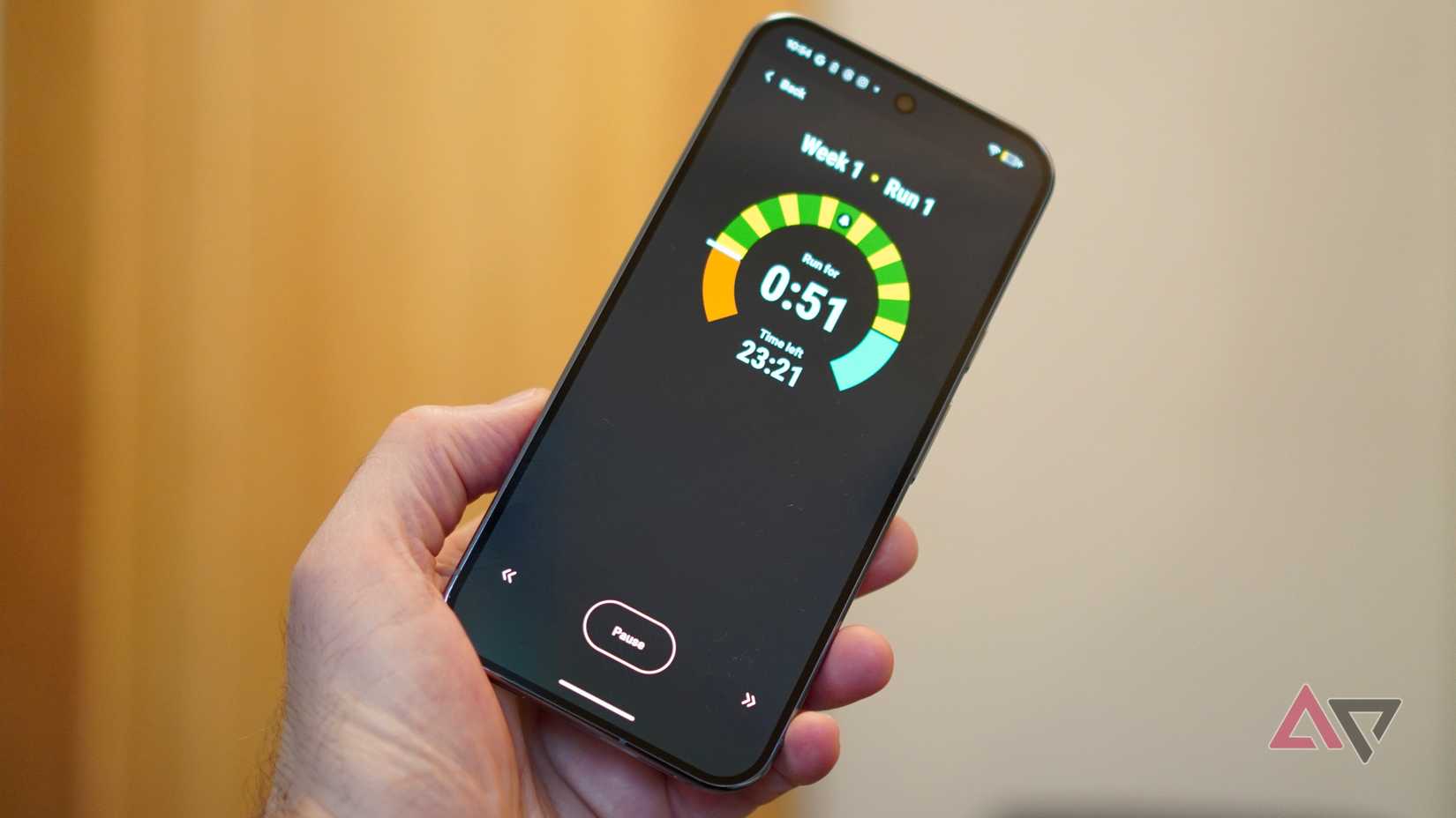 The NHS Couch to 5K app on the Google Pixel 10 Pro XL