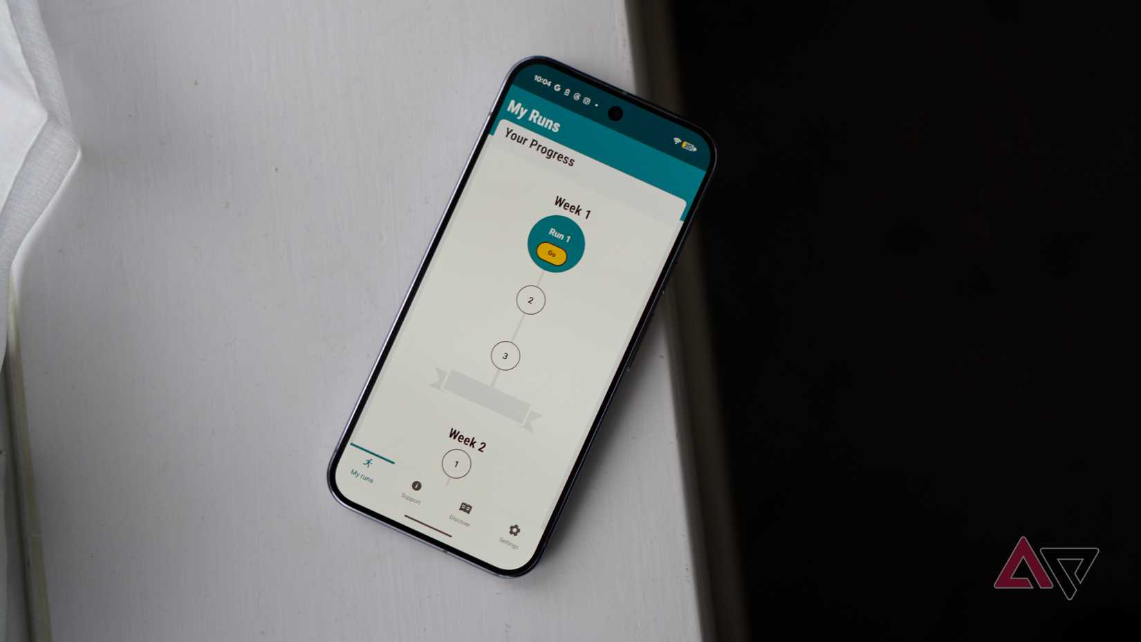 The NHS Couch to 5K app on the Google Pixel 10 Pro XL