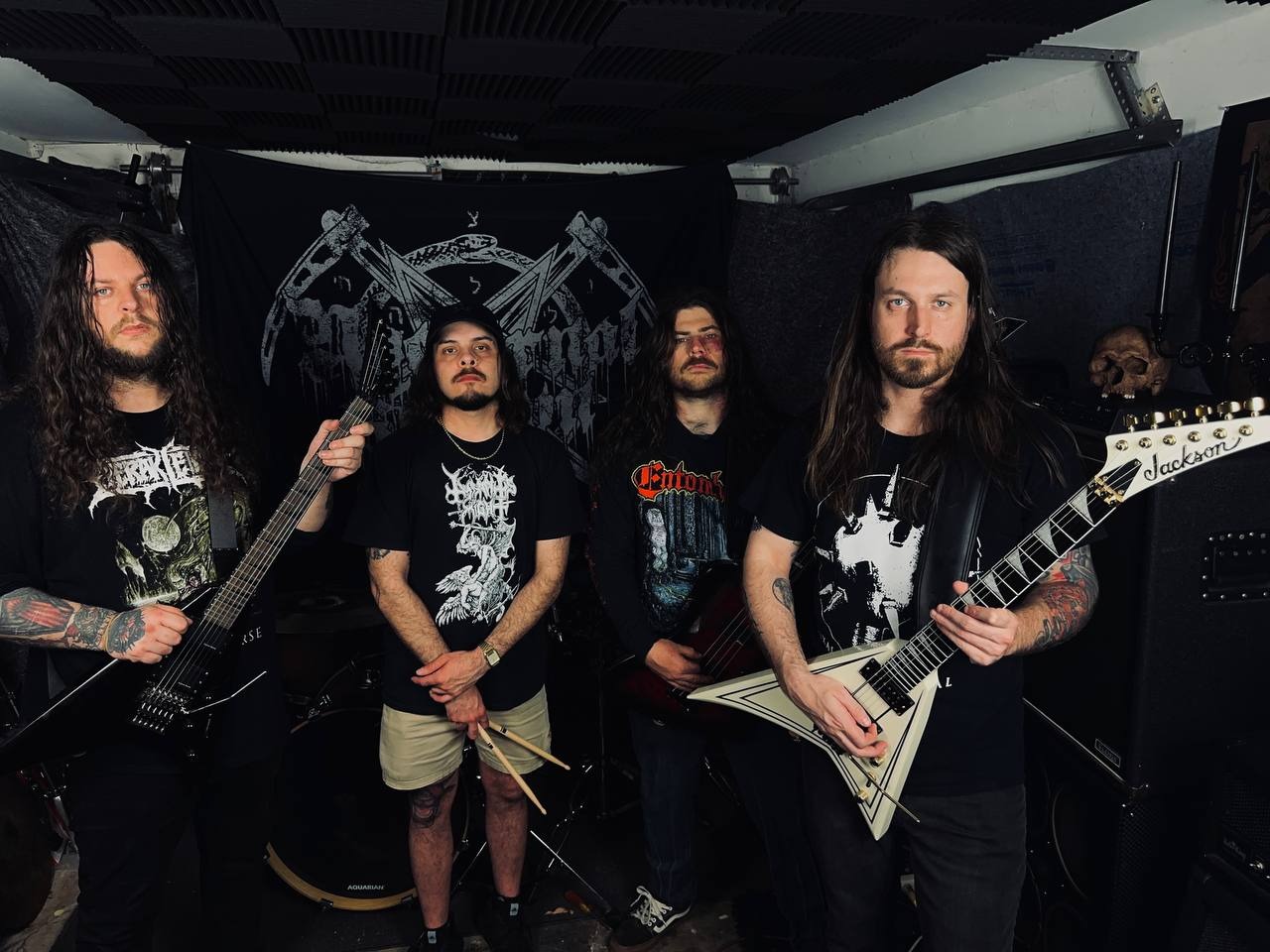 Band posing for a photo