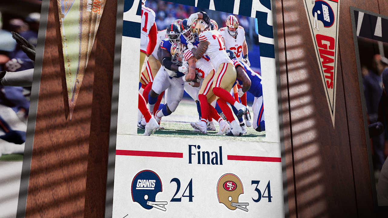 Giants fall to 49ers, 34-24