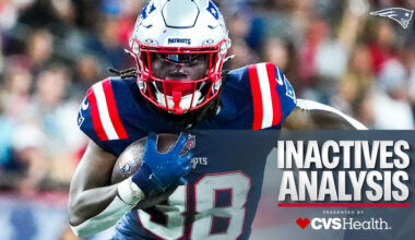 Who Fills in for Kayshon Boutte, Austin Hooper and Rhamondre Stevenson vs. the Jets on Thursday Night Football? 