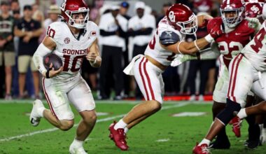 College Football Playoff rankings: Oklahoma jumps to No. 8, Alabama falls to No. 10 in new Top 25
