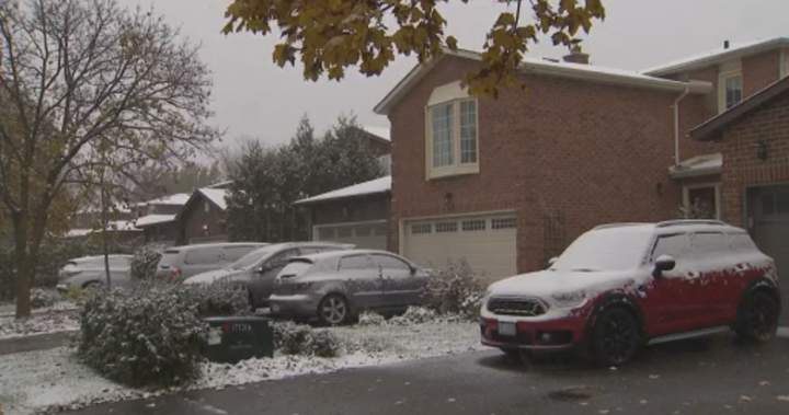 Southern Ontario, parts of Quebec see 1st snowfall of the season