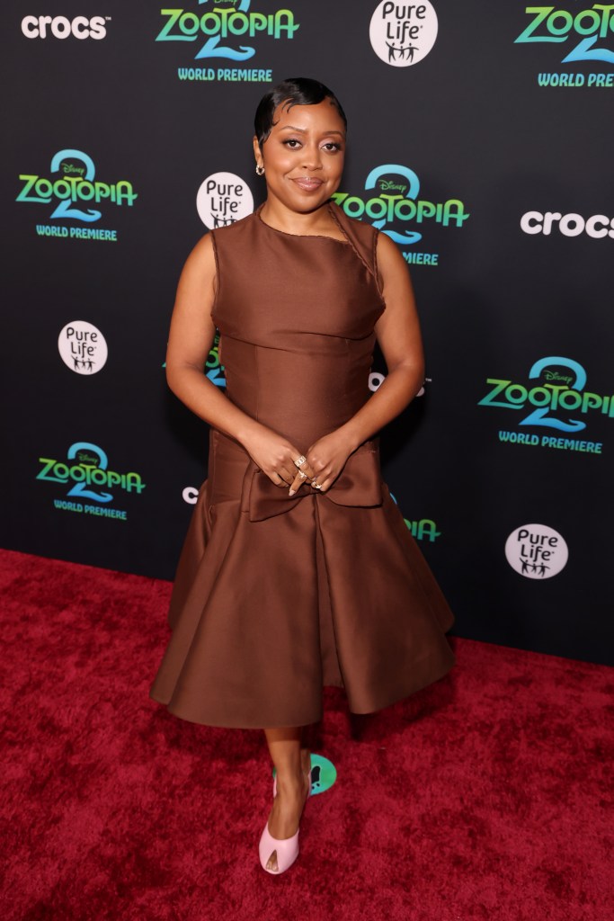 Quinta Brunson attends the "Zootopia 2" premiere