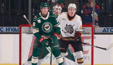 WILD SHUT OUT 4-0 BY WOLVES IN CHICAGO