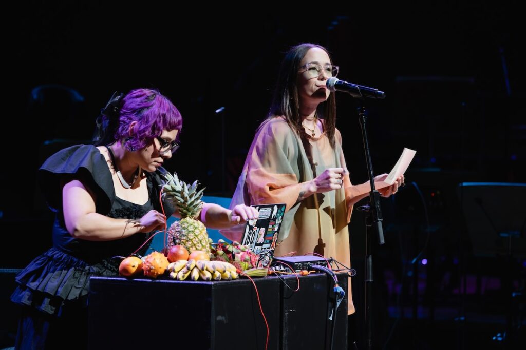 Angélica Negrón and Amanada Hernández -- Photo by Farah Sosa at the Walt Disney Concert Hall, provided courtesy of the Los Angeles Philharmonic Association