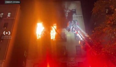 9 injured in Washington Heights apartment building fire