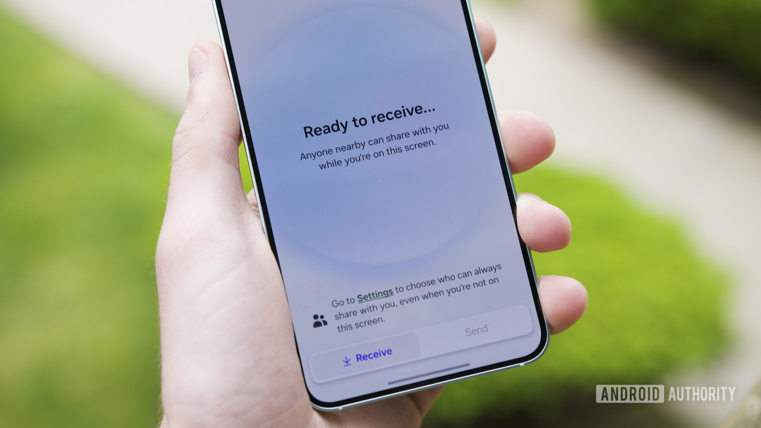 New Quick Share interface in the One UI 8 beta.