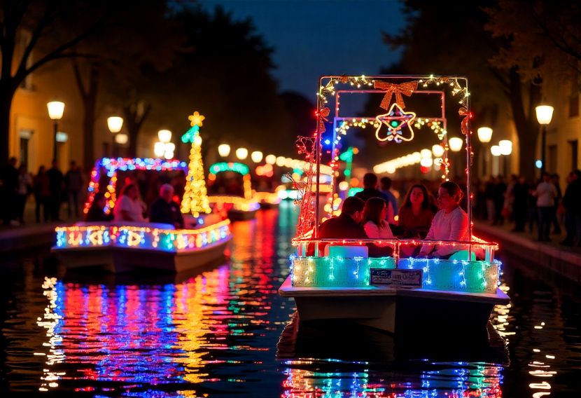 Experience the magic of the holiday season along the san antonio river walk with festive lights and the ford holiday parade.