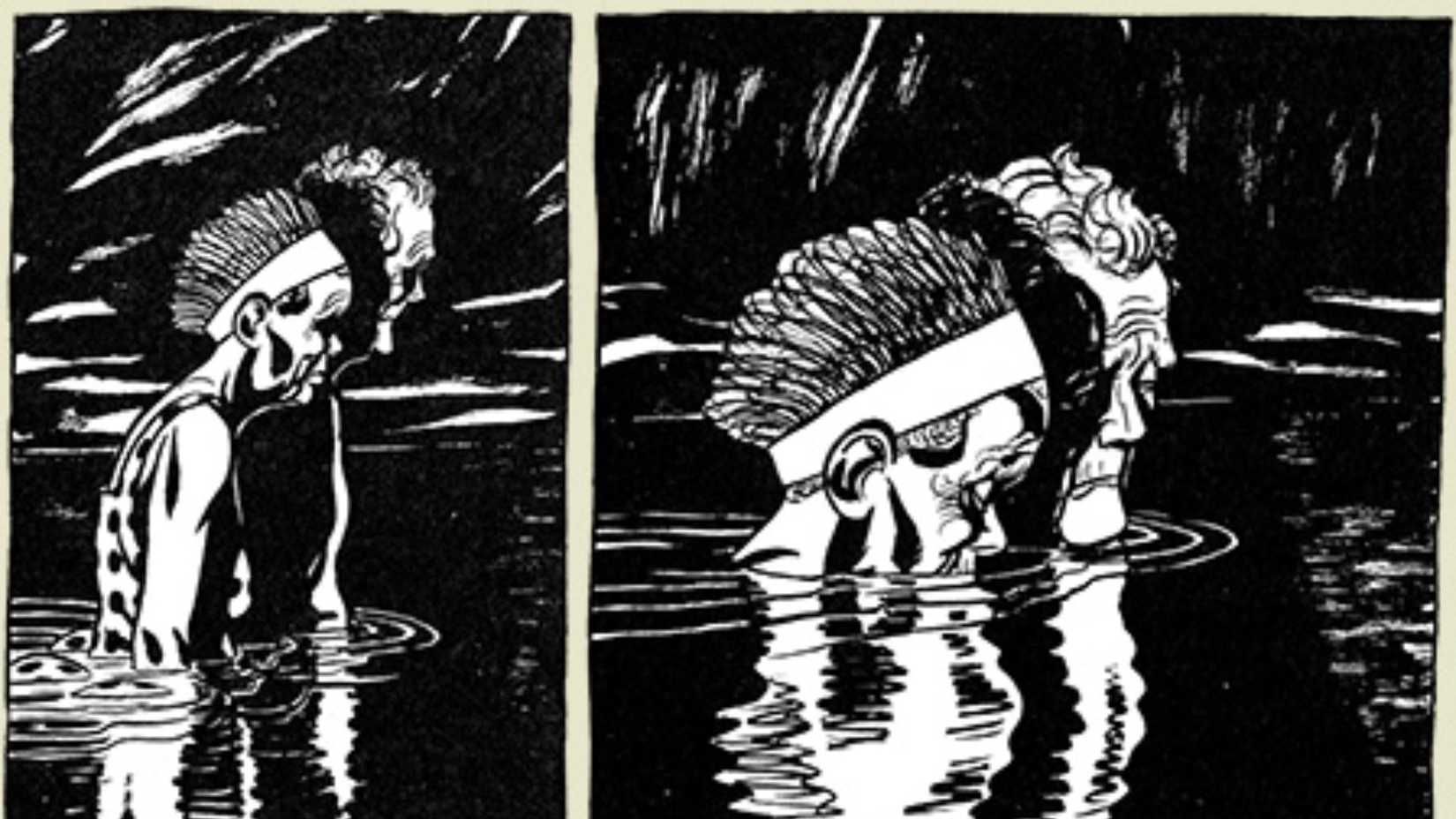 A couple walks into the water to their deaths in the Sandcastle comic book, the basis for M. Night Shyamalan's Old.