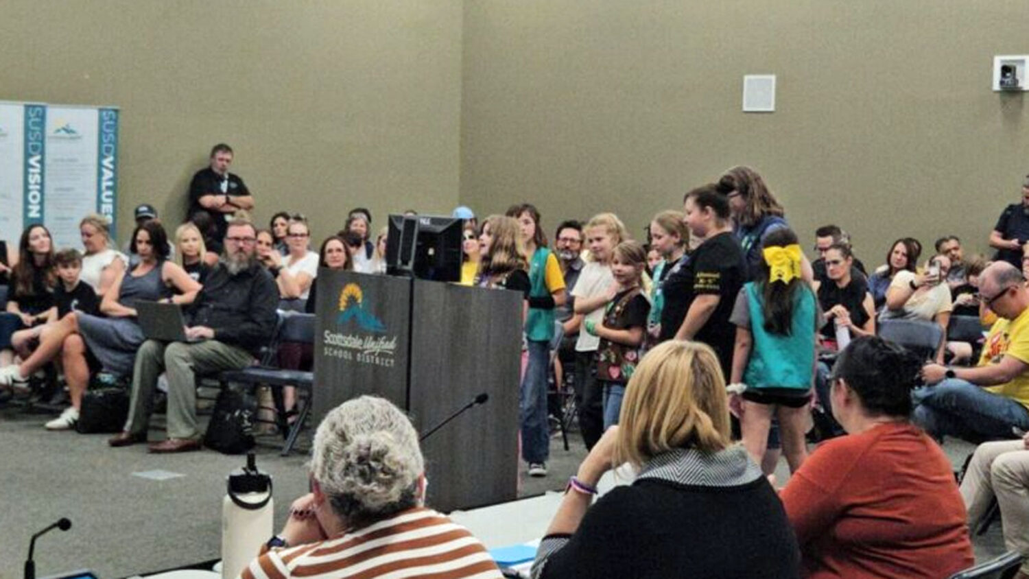 Students spoke out against the proposed closure of two Scottsdale schools during a hearing Thursday...