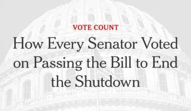 How Every Senator Voted on Passing the Bill to End the Shutdown
