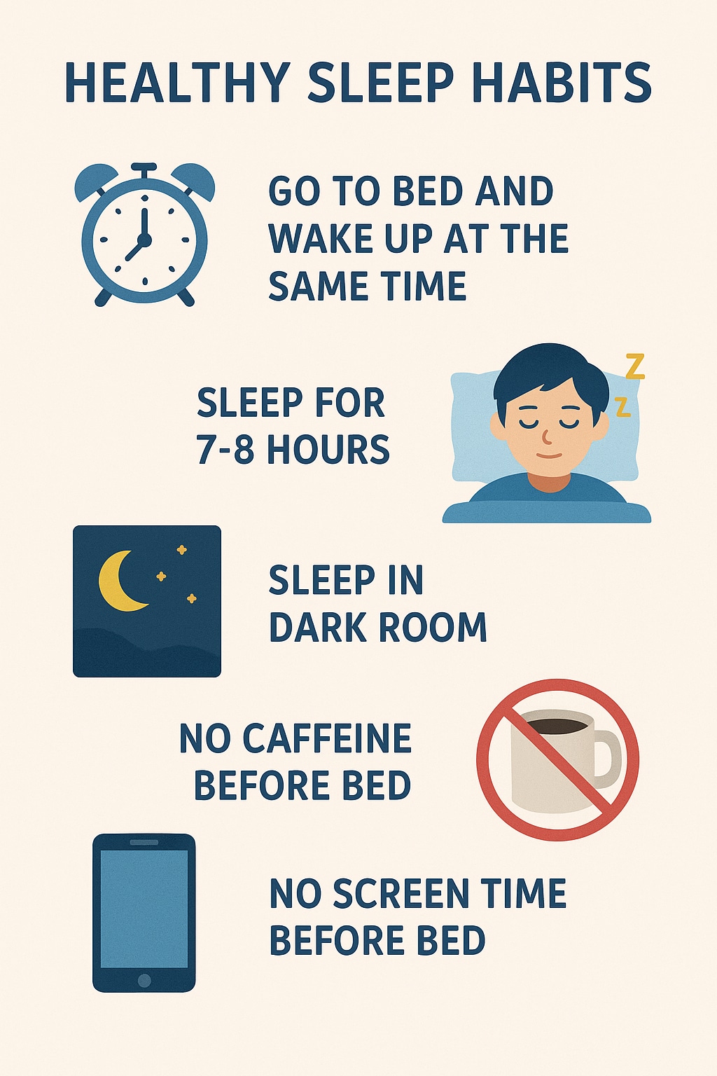 Adhere to these safe habits to sleep well. (Picture credit: Made with Chat GPT)