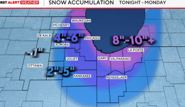 Chicago winter storm warning timeline: When can we expect to see snow, and how much will fall?