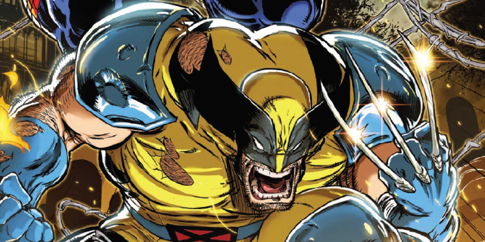 Wolverine raging out on the cover of a comic book 