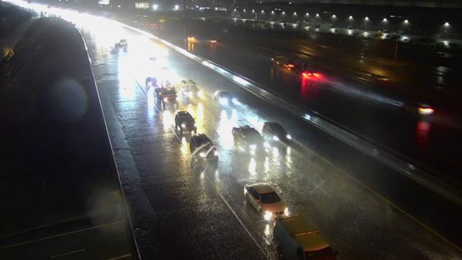 Storms with the potential to cause flooding moved into metro Phoenix on Tuesday morning. (ADOT phot...