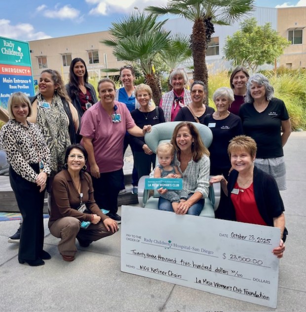 La Mesa Woman's Club donates to children's hospital