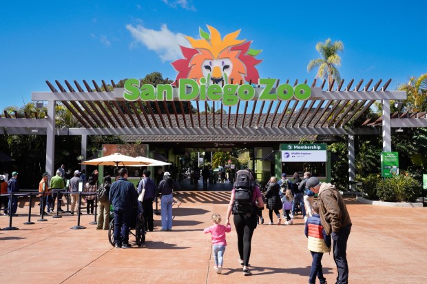 The front entrance to one of San Diego's premier attractions, the San Diego Zoo.  (Nelvin C. Cepeda / The San Diego Union-Tribune)