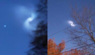 Swirl in the sky? Ariane 6 rocket launch seen over Massachusetts
