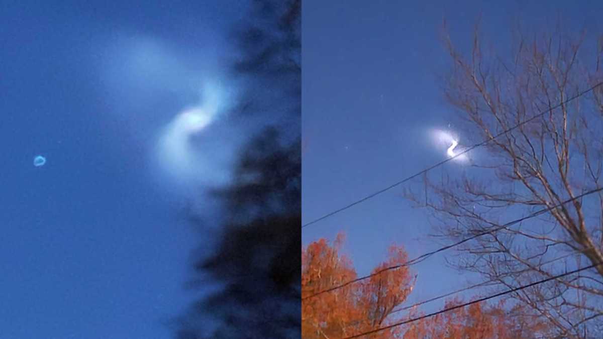 Swirl in the sky? Ariane 6 rocket launch seen over Massachusetts