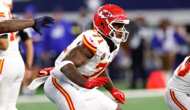 Chiefs rookie LT Josh Simmons suffers dislocated, fractured wrist in Thanksgiving loss to Cowboys