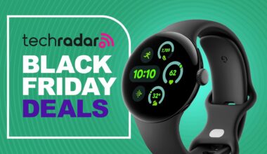 Google Pixel Watch 4 in Black on techRadar deals banner