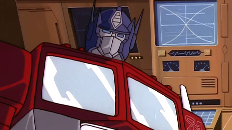Peter Cullen's Optimus Prime speaking in The Transformers
