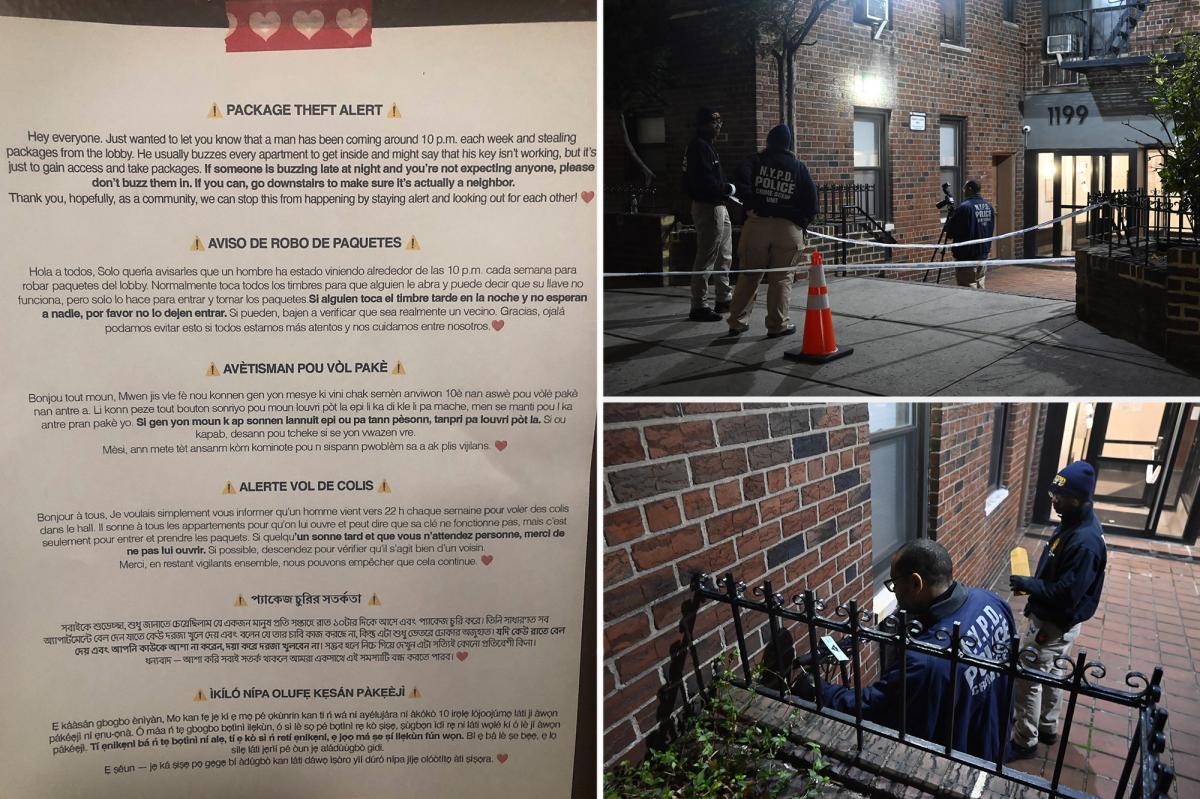 NYC super killed during suspected dispute with man trying to steal his tenants' packages