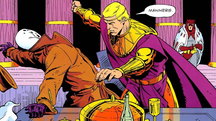 Ozymandias fights Rorschach in Watchmen #11