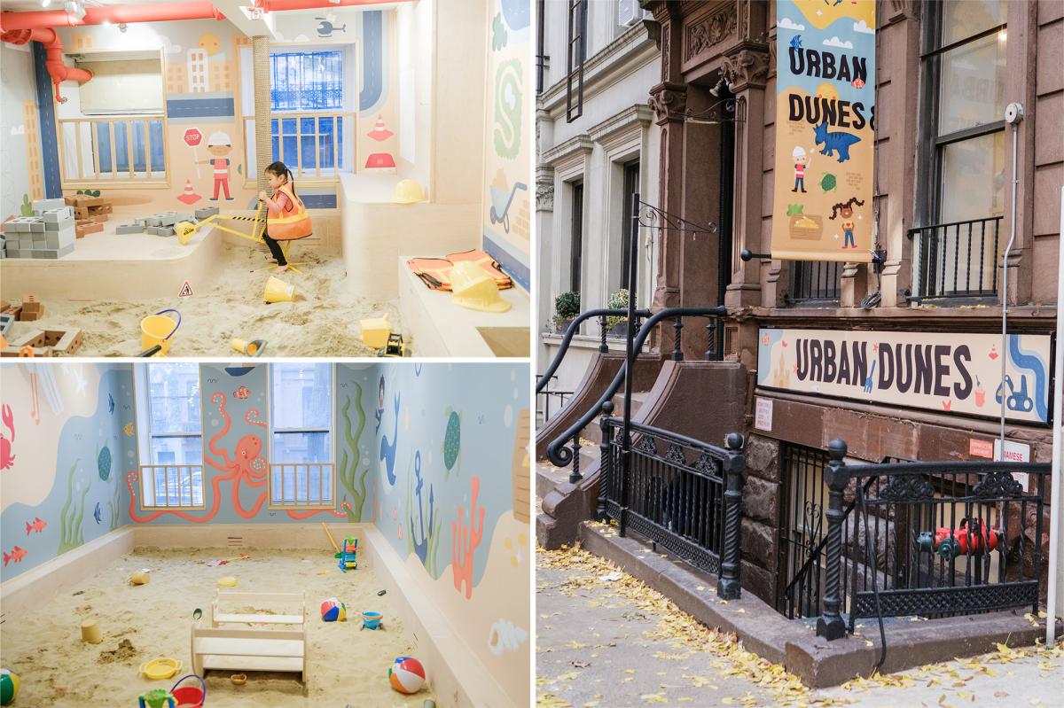 Indoor sandpit with 'natural sand' saves NYC kids from public 'litter boxes'