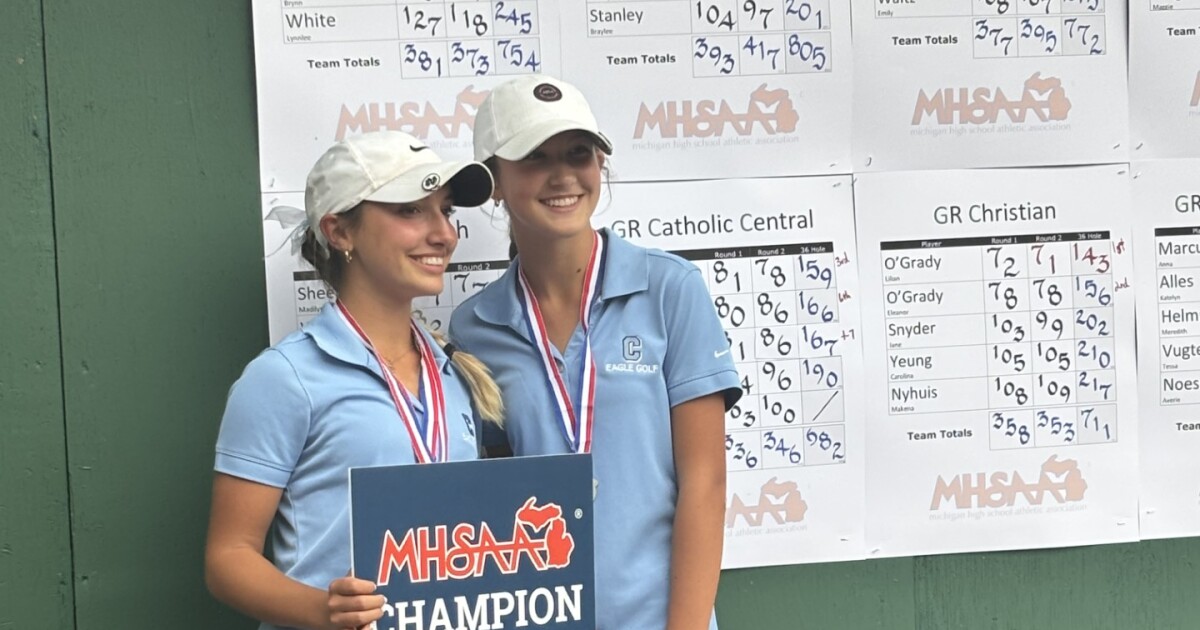 GR Christian sisters finish first, second at MHSAA Girls Golf State Championship