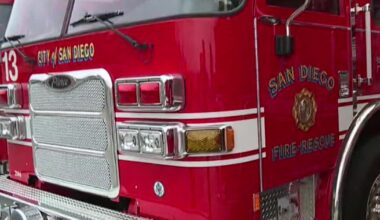 San Diego Fire fighting house fire in City Heights