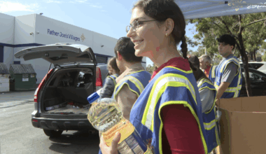 San Diego nonprofit distributes food to about 600 families Friday