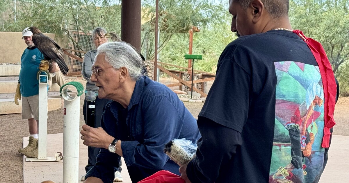 Liberty Wildlife lets guests bless birds with tobacco ‘to feel the wind of the eagle'