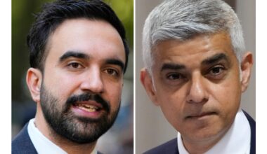 London's Sadiq Khan and NYC Mayor-elect Zohran Mamdani have much in common, but also differences