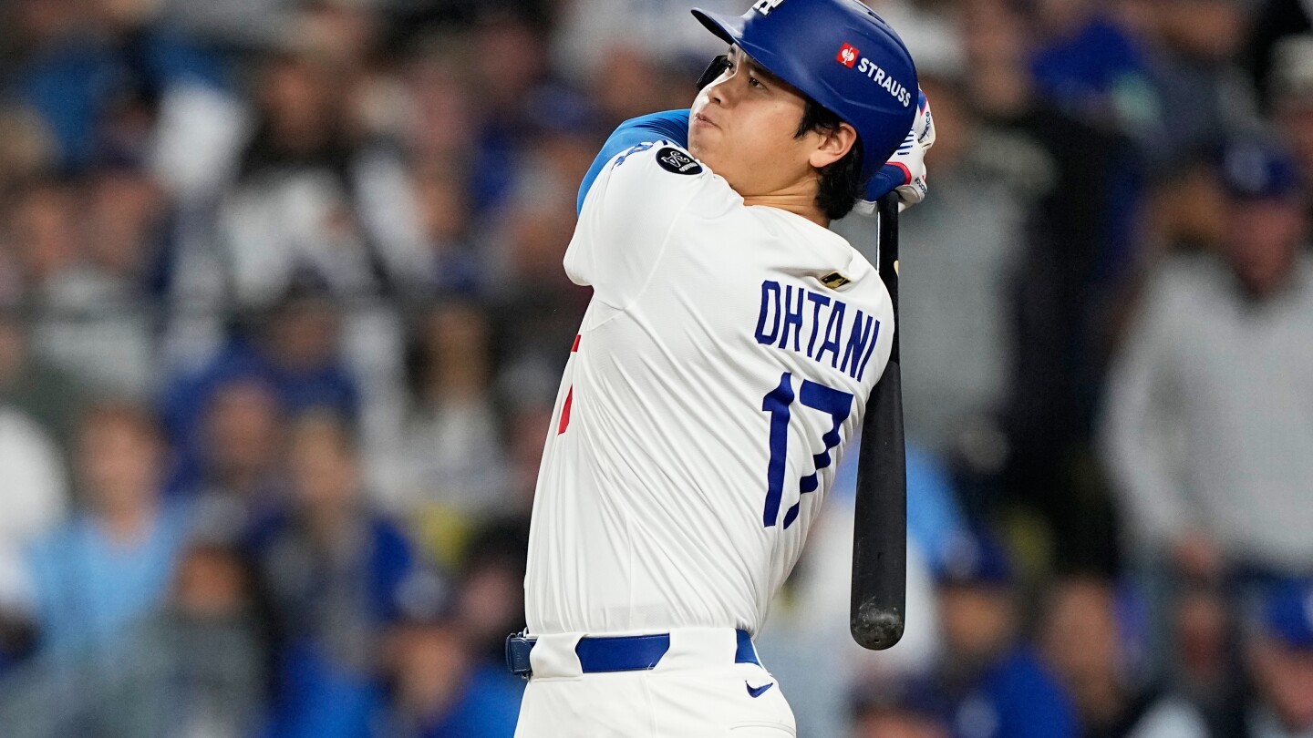Ohtani is unanimous MVP for 4th time in winning NL honor as Judge edges Raleigh for 3rd AL accolade