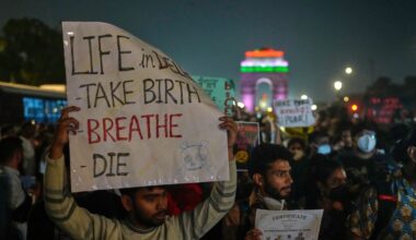 Air pollution levels surge in India's capital, sparking rare protests