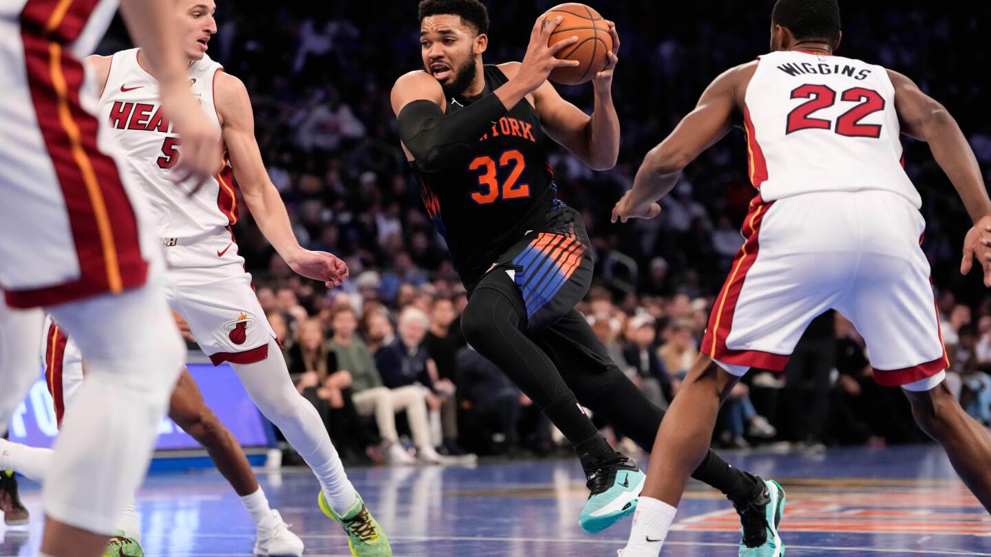Karl-Anthony Towns leads Knicks to victory over Heat with 39 points