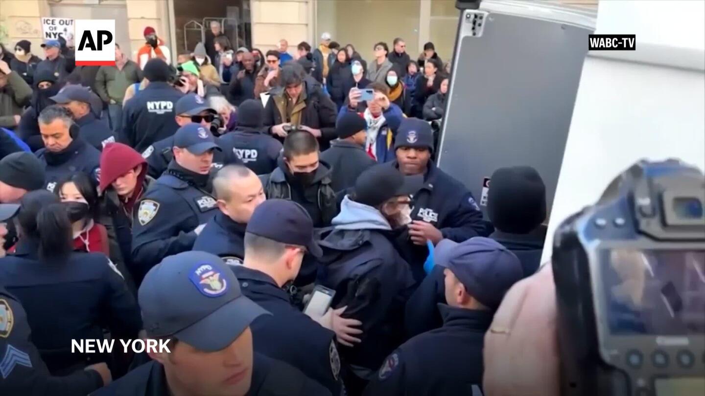 Multiple people arrested at anti-ICE protest in New York, local media reports