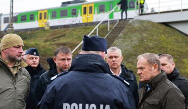 Poland says 2 Ukrainians working for Russia are suspected in railway track blast