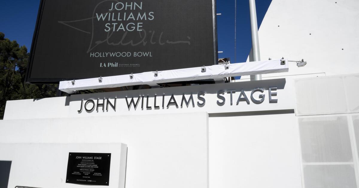 Hollywood Bowl names stage after legendary composer John Williams