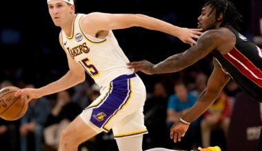 Lakers guard Austin Reaves to miss game tonight vs. Spurs