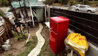 110 Freeway camps and their residents slowly moving on