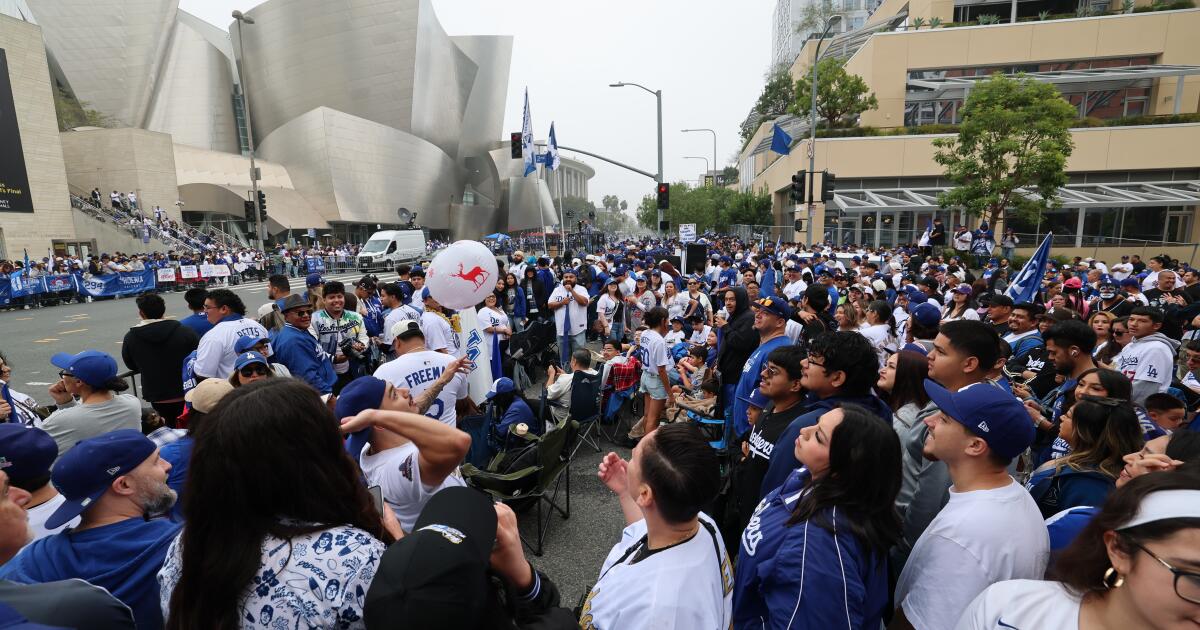 Los Angeles Dodgers' victory parade draws thousands of fans