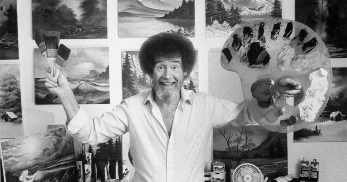 Bob Ross, known for 'happy little trees,' sparks bidding war at auction