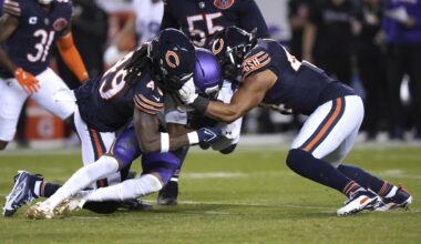 Bears injury report: All 3 starting LBs ruled out