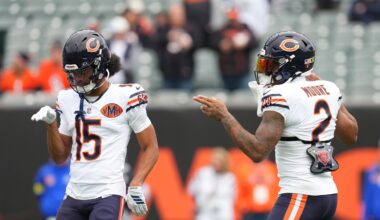 Bears practice without WRs Rome Odunze, DJ Moore