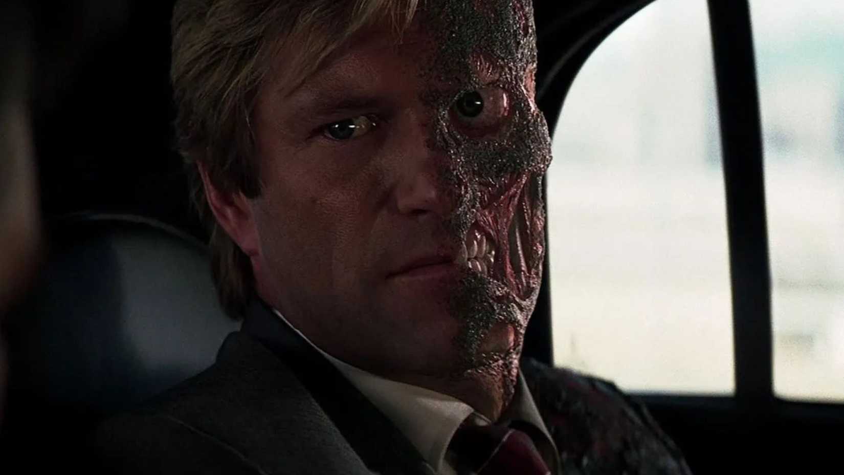 Aaron Eckhart as Two-Face in The Dark Knight